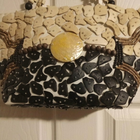 BEACHY•NWOT **SUMMER** "SUN N SAND" ISLAND HANDBAG - Picture 2 of 8